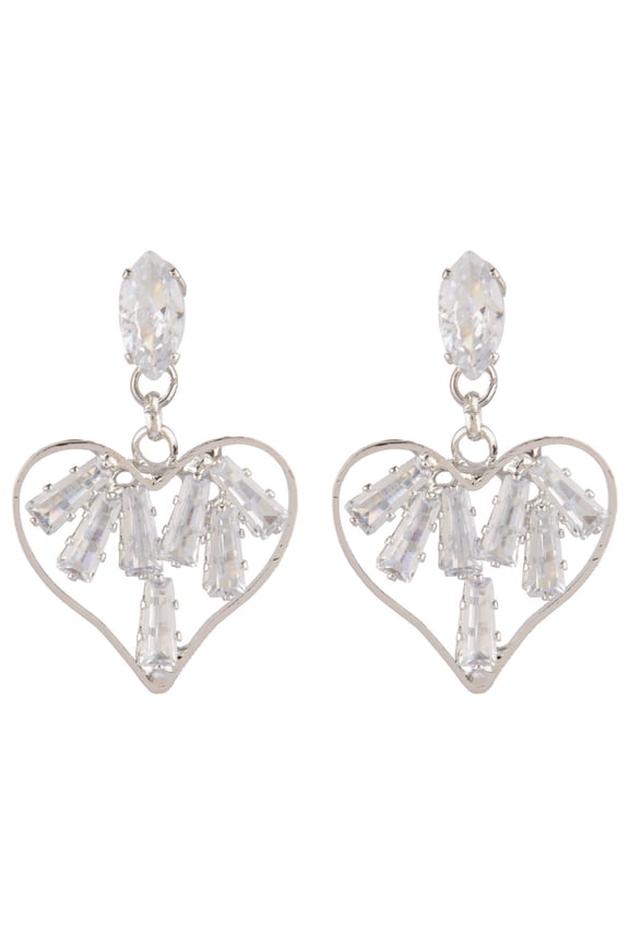 Crystal Earrings Dangling Dangle Cubic Zirconia Austrian CZ Stone Geometrical Earring Jewelry for Women and