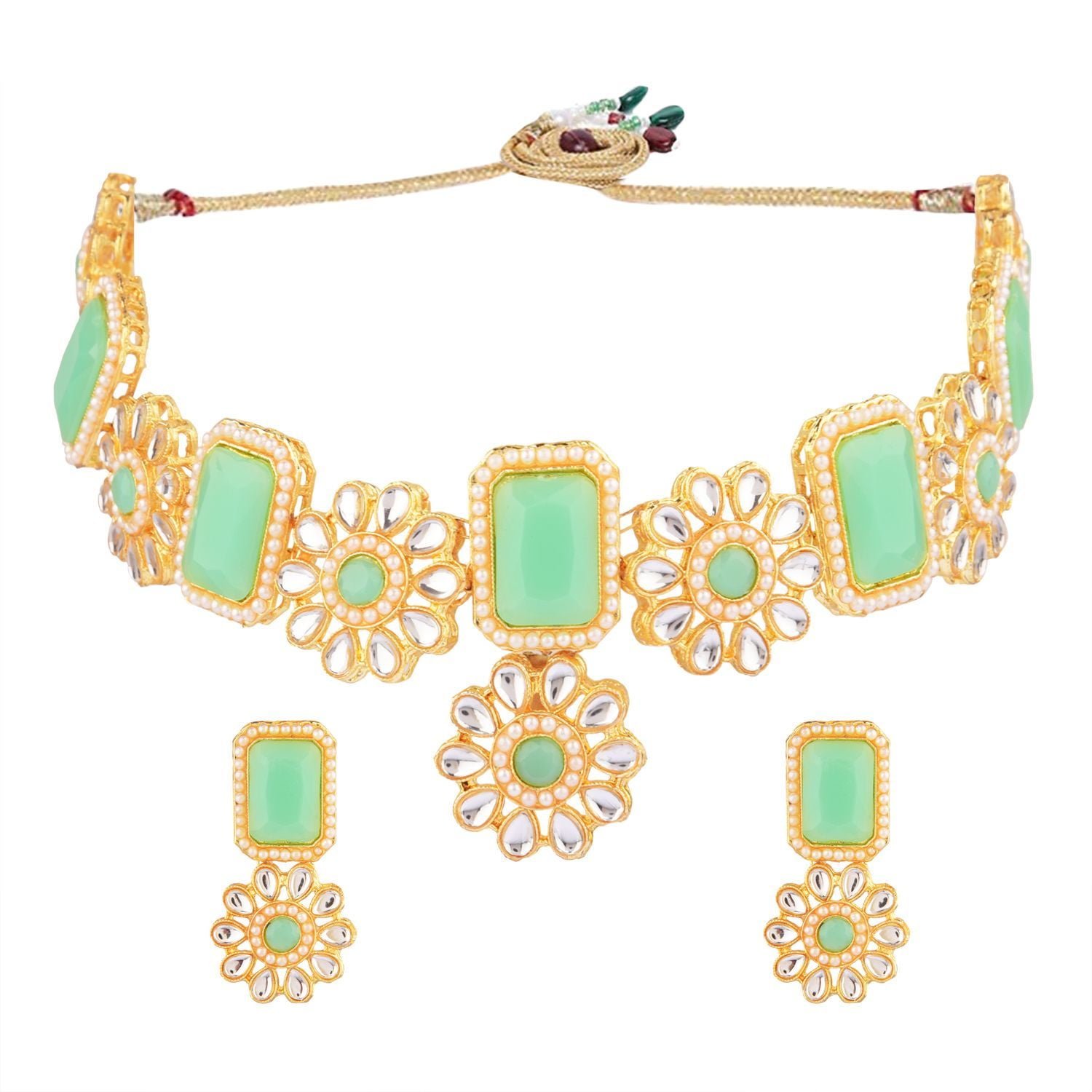 Amazon.com: Efulgenz Indian Jewelry Sets for Women Tone