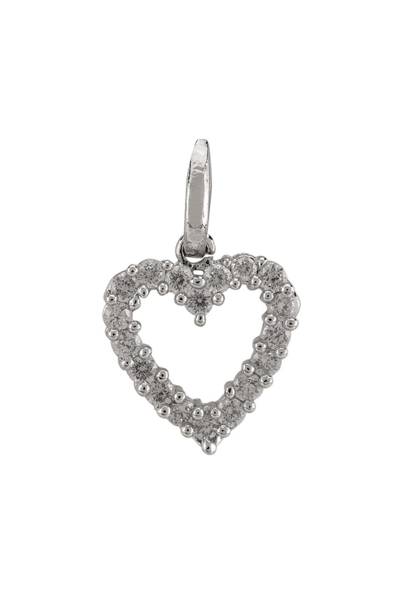 Cubic Zircon Heart Love Pendant Chain Necklace CZ Jewelry for Women