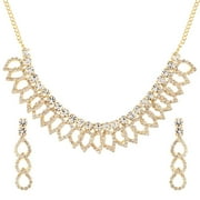 Efulgenz Fashion Crystal Rhinestone Austrian Diamond Bridal Wedding Choker Necklace Earrings Jewelry Set