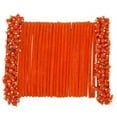 thumbnail image 1 of Efulgenz Indian Bangle Set Faux Pearls Beads Plain Velvet Bracelet Bangle Jewelry for Women, (26 Pcs) Size-2.6, Orange Color, 1 of 4