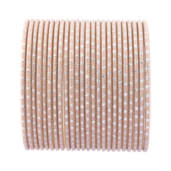 Efulgenz Indian Bangle Set Plain Metal Bangles for Women Two Dozen Wedding Bangles Set Plain Alloy Bangles Bollywood Bracelets Bridal Bangle Set Fashion Jewelry Accessories for Women (24 Pcs) Size 2.6