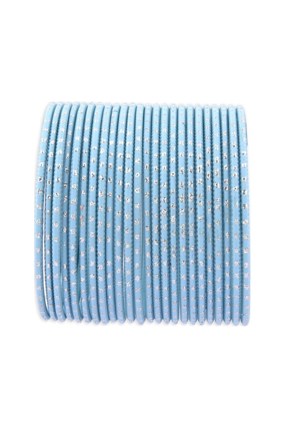 Indian Bangle Set Plain Metal Bangles for Women Two Dozen Wedding Bangles Set Plain Alloy Bangles Bollywood Bracelets Bridal Bangle Set Fashion Jewelry Accessories for Women (24 Pcs) Size 2.8