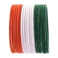 thumbnail image 1 of Efulgenz Indian Bangle Set Velvet Metal Bangles for Women Wedding Bangles Set Plain Alloy Bangles Bollywood Bracelets Bridal Bangle Set Fashion Jewelry Accessories for Women (18 Pcs) Size 2.6, 1 of 1