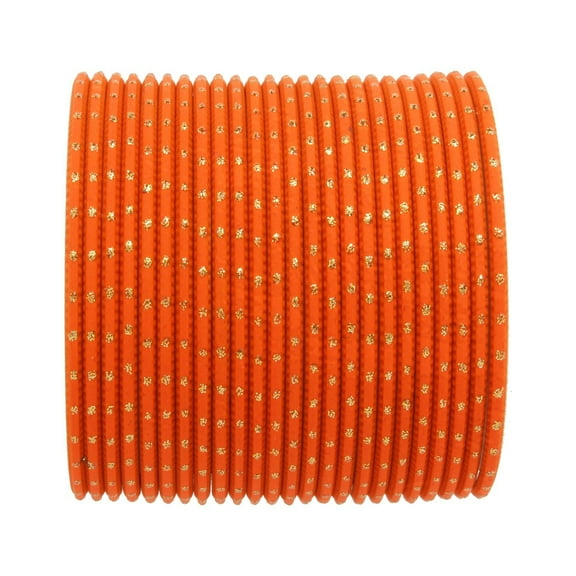 Efulgenz Indian Bangles Set Bollywood Plain Metal Bangle Bracelets Jewelry for Women & Girls (Set of 24)