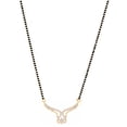 thumbnail image 1 of Efulgenz Indian Bollywood Traditional American Diamond CZ Mangalsutra Pendant Necklace Jewelry for Women,Gold, 1 of 1