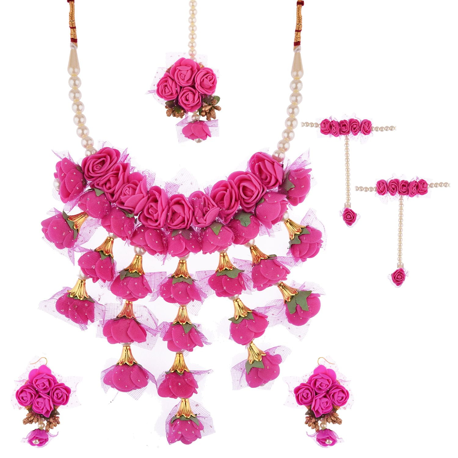EnlightenMani Adorable & Stylish Pink Daisy, Panda, Pink Flower Necklaces  (Pack of 3) Gold-plated Plated Alloy Necklace Set Price in India - Buy  EnlightenMani Adorable & Stylish Pink Daisy, Panda, Pink Flower