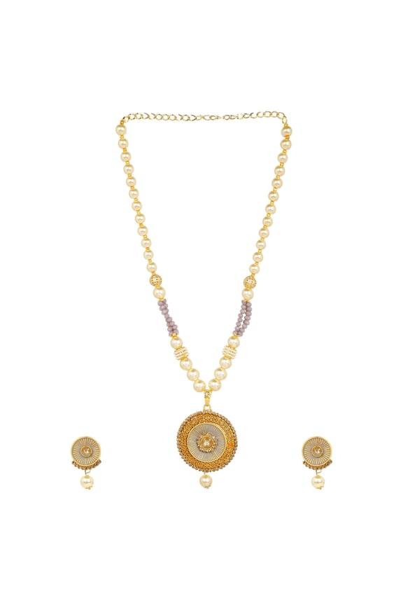 Indian Jewelry Bollywood Faux Pearl Crystal Choker Kundan Pendant Necklace Earrings Wedding Jewelry Set