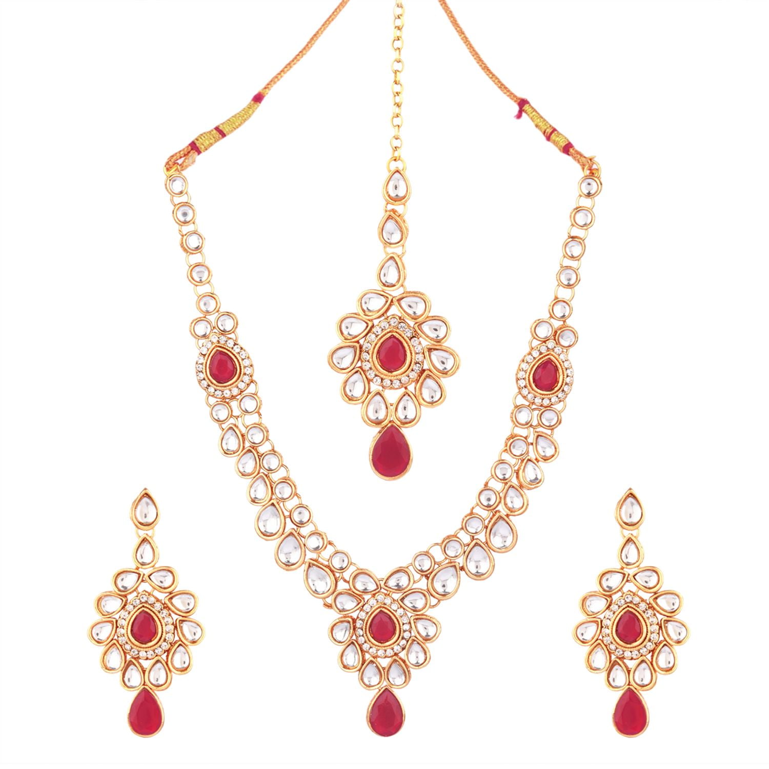 Ethnic Pearl Long Earrings Set For Women Girls Party Wear Indian Traditional  | eBay