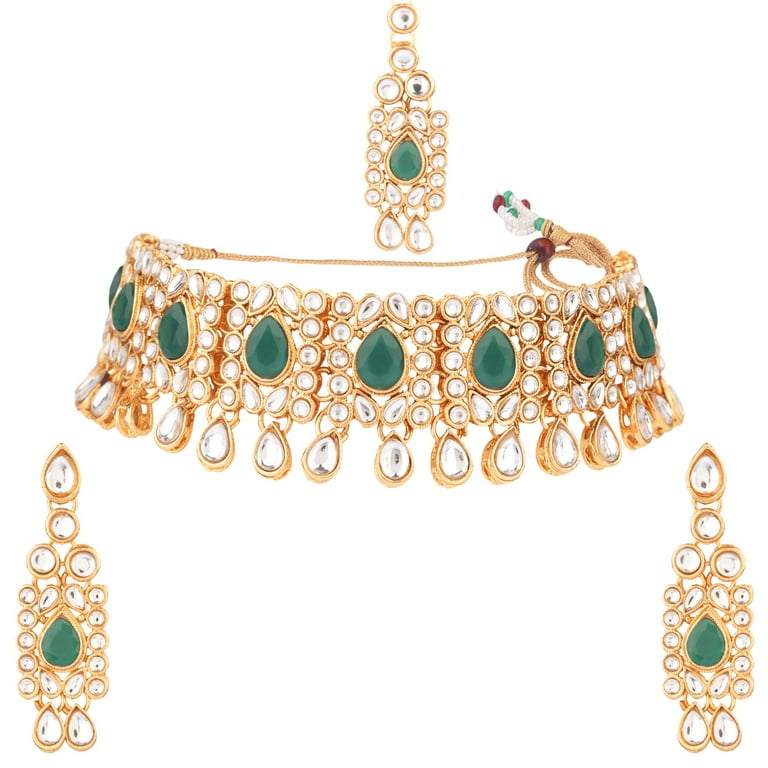 Kundan Choker Amazon Ethnic Jewellery Efulgenz Indian Jewelry