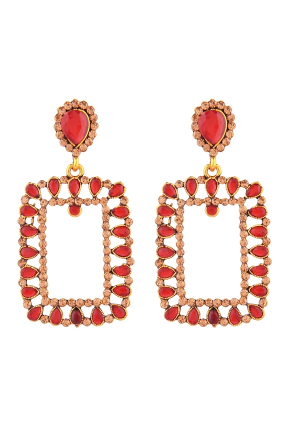 Indian Oxidized Jewellery Antique Jhumka Jhumki Floral Earrings with Ear Support Chain Hair Accessories for Women