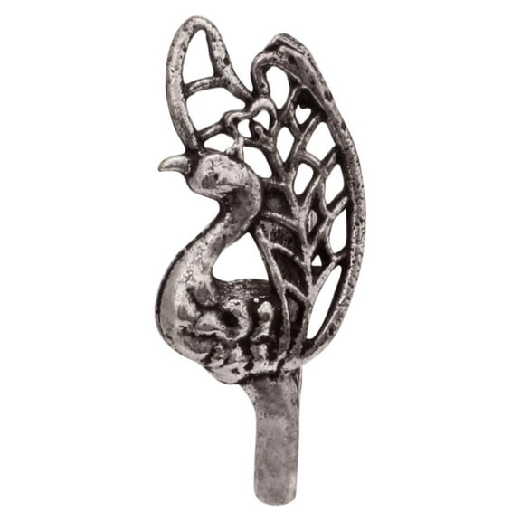 Efulgenz Indian Silver Plated Faux Fake Non Piercing Open Hoop Ring Clip on Nose Studs Body Jewellery