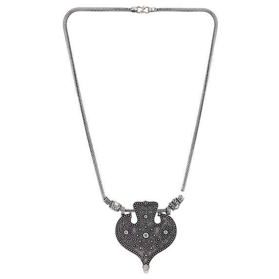 Efulgenz Indian Vintage Retro Ethnic Gypsy Oxidized Tone Necklace Jewellery for Women