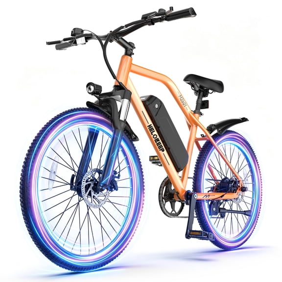 Electric Mountain Bicycle, 26" Tire E-Bike for Adults, 750W Peak Motor, 48V 7.8Ah Removable Battery, 7-Speed, UL2849, Front Suspension