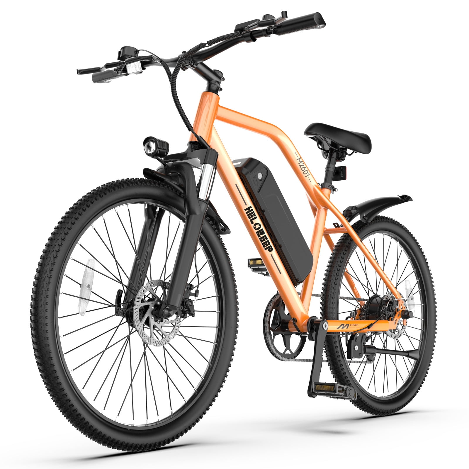 Electric Mountain Bicycle, 26" Tire E-Bike for Adults, 750W Peak Motor, 48V 7.8Ah Removable Battery, 7-Speed, UL2849, Front Suspension