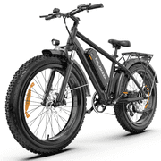 Large Frame Electric Bike for Adults - 26 Ebike, 48V 15.6AH UL 2849 Battery, 28MPH, Front Suspension, Adjustable Seat, 330lbs Capacity, Black