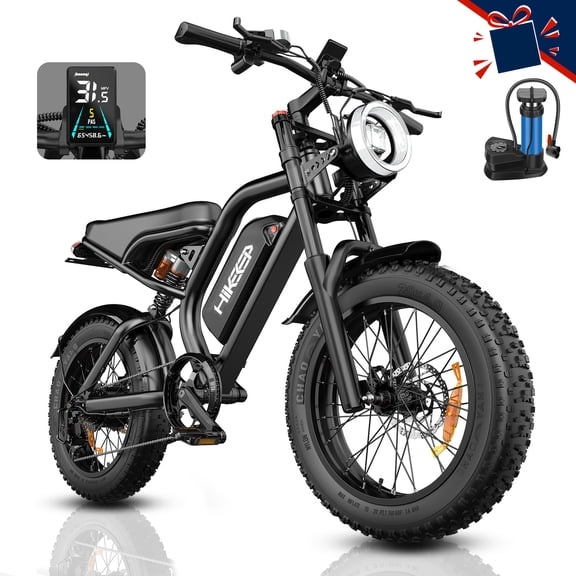 Efunkeep K6-L-4.0 20" Adult Electric Mountain Bike , 1500W Peak Motor , 48V 15.6Ah 748.8Wh Battery , UL2849