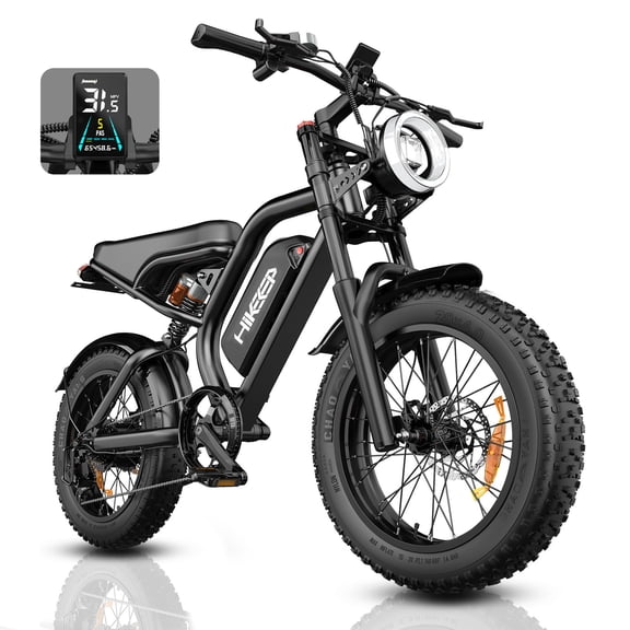 Efunkeep K6-L-4.0 20" Adult Electric Mountain Bike , 1500W Peak Motor , 48V 15.6Ah 748.8Wh Battery , UL2849