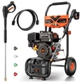 thumbnail image 1 of Efurden 3500PSI Gas Pressure Washer, 212CC Engine 2.3GPM, 4 Adjustable Nozzles for Wall, Terrace, Car & Garden Cleaning, Orange, 1 of 11