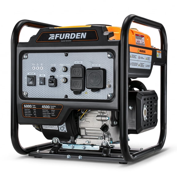 Efurden 6000W Inverter Generator, Gas Generator for Home Backup and Outdoor Camping