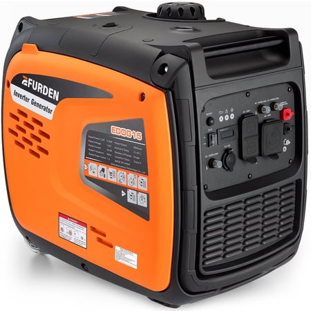 Efurden 7000W Quiet Inverter Generator, Gas Powered Generator for Home Backup and Outdoor Camping, 30A RV Ready, Portable with Wheels