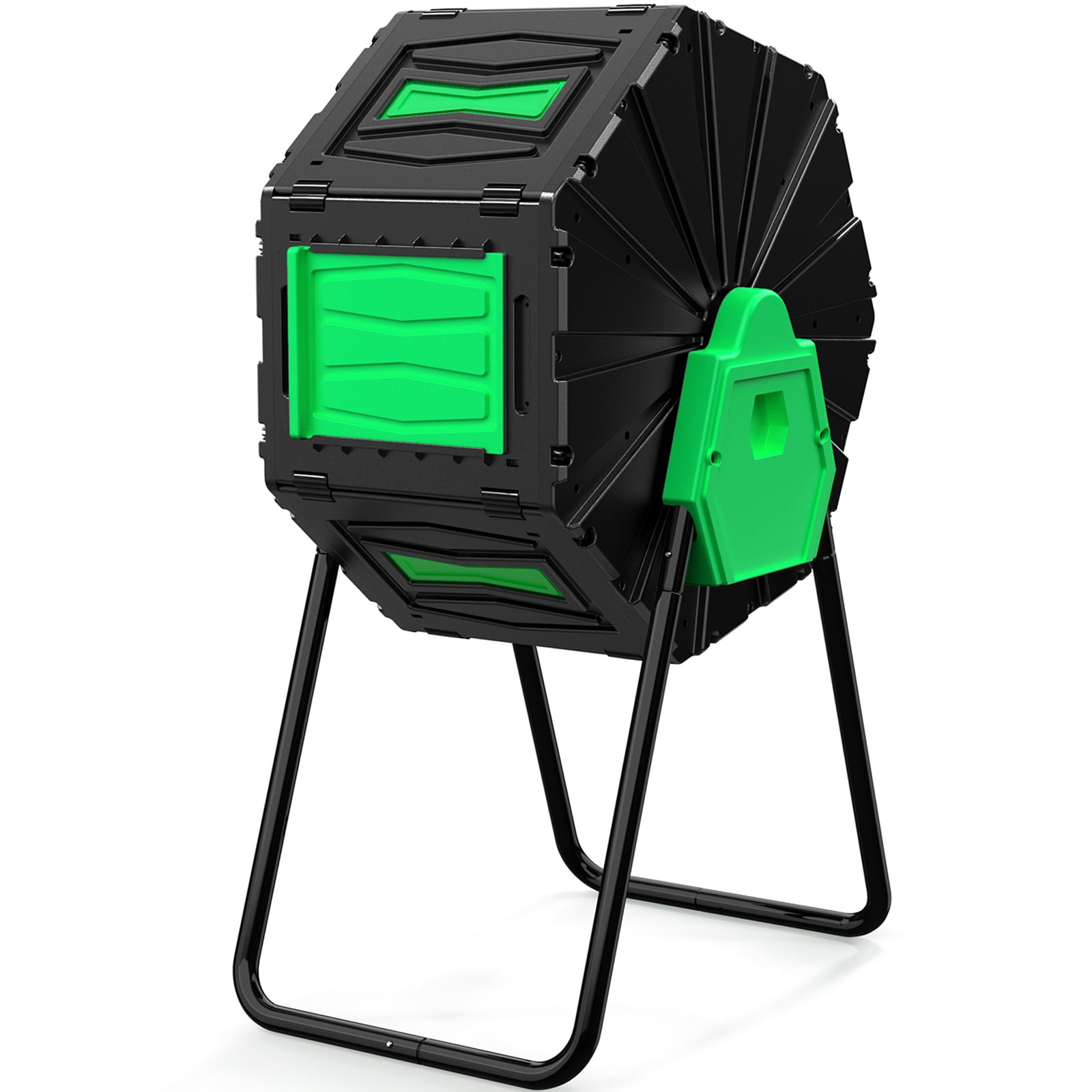 Efurden Compost Tumbler Outdoor Rotating Composter with Aeration System