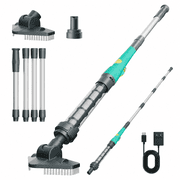 Efurden Cordless Pool Vacuum, Handheld Pool Vacuum with Running Time up to 60-Minutes for Small Above Ground Pools, Hot Tubs and Spas Green