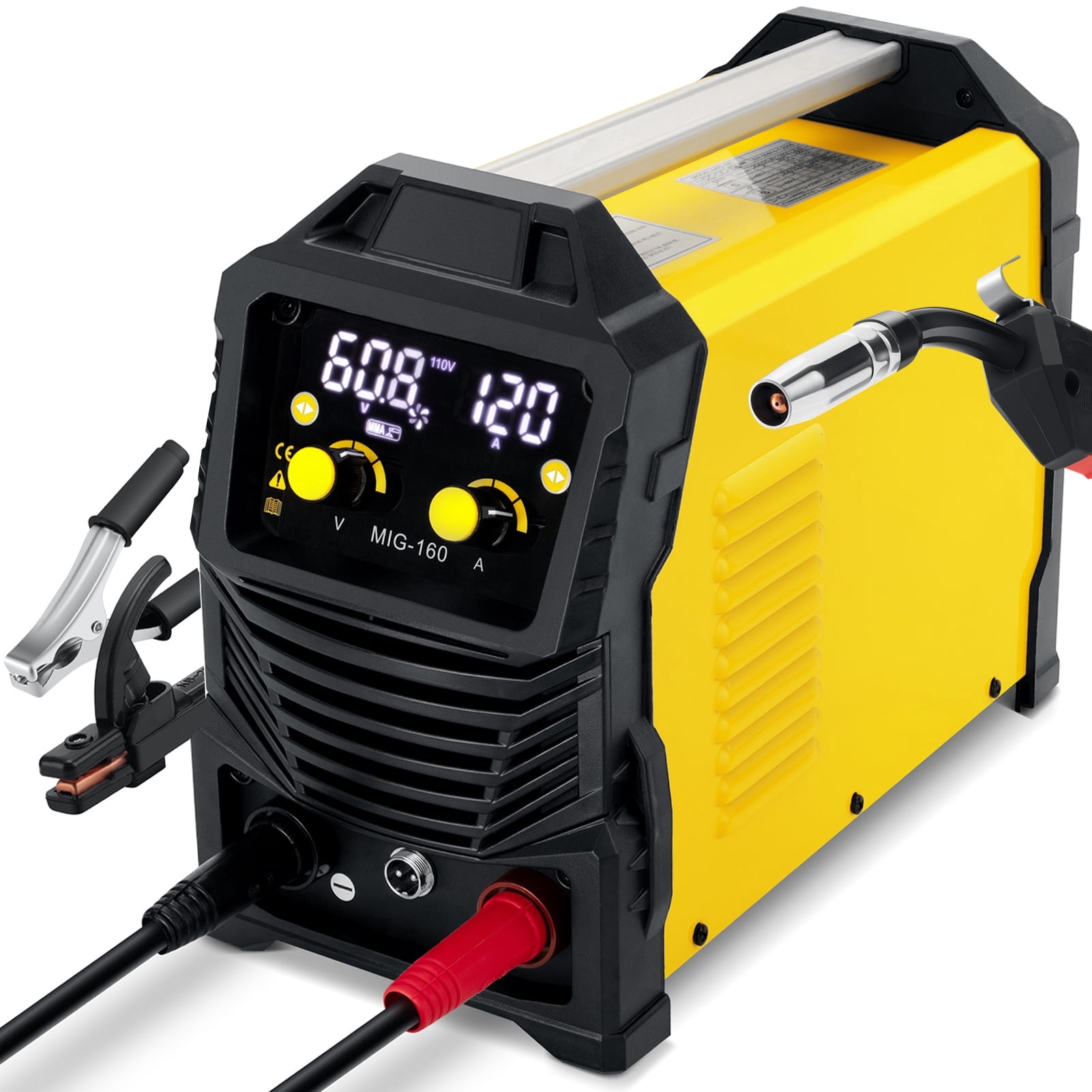 Efurden MIG Welder, 3 in 1 Multi-Process Welder Machine, 160A Portable Welding Machine, Flux Core/MIG/Stick/Lift TIG