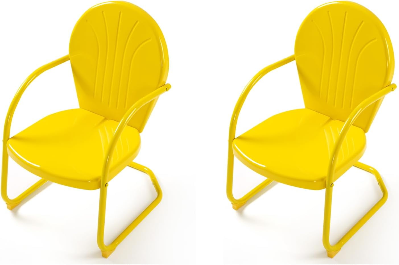 Efurden Outdoor Chair Set of 2, All Weather Retro Outdoor Furniture