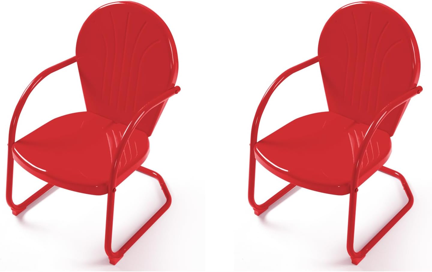 Efurden Outdoor Chairs Set of 2, All Weather Retro Outdoor Furniture