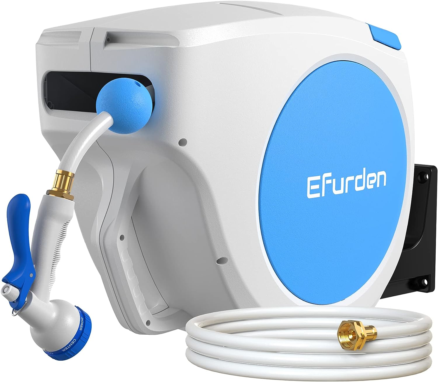 Suncast Smart Trak 225 ft. Gray Retractable Free Standing Hideaway Hose Reel