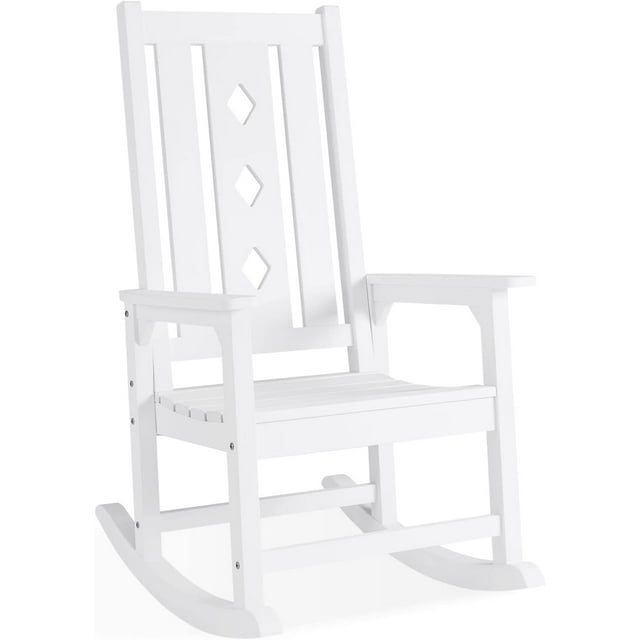 Efurden Rocking Chair OverSized, Weather Resistant Patio Rocker for