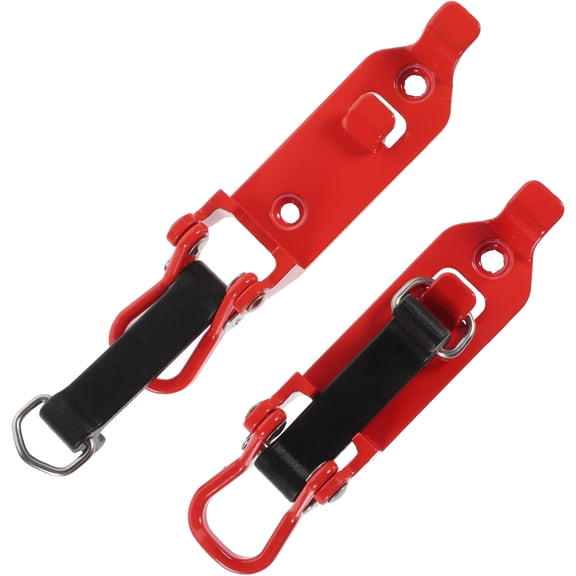 TABLZONE Car Metal Clamp Rack Shovel Holder Red Durable Secure for Home 2Pcs