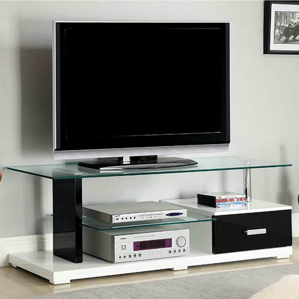 Egaleo Modern Style Tv Console , Black, White
