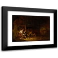 thumbnail image 1 of Egbert van der Poel 14x11 Black Modern Framed Museum Art Print Titled - Interior of a Barn (1644), 1 of 5