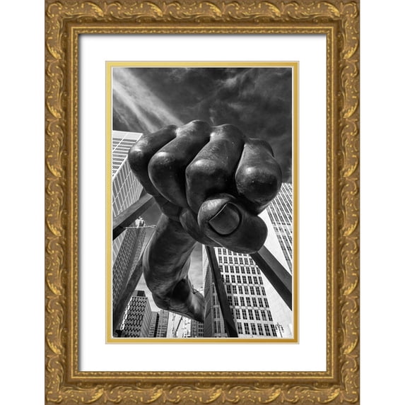 Egel, Tom 17x24 Gold Ornate Wood Framed with Double Matting Museum Art Print Titled - Dee-Troit Power