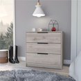 thumbnail image 1 of Egeo 3 Drawers Dresser with Superior Top, Light Gray, 1 of 1