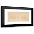 thumbnail image 1 of Egerton Swartwout 18x11 Black Modern Framed Museum Art Print Titled - Yale University Museum of Fine Arts Extension; Section Looking West and Section Looking&nbsp;North (1929), 1 of 5
