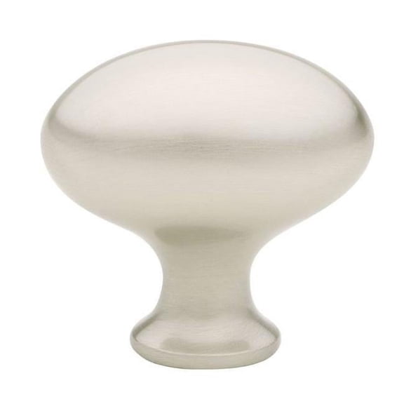 Egg 1.25 in. Cabinet Knob, Satin Nickel