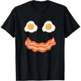 thumbnail image 1 of Egg And Bacon Egg And Bacon Face Brunch Breakfast T-Shirt100% cotton short-sleeved shirt for both men and women, 1 of 6