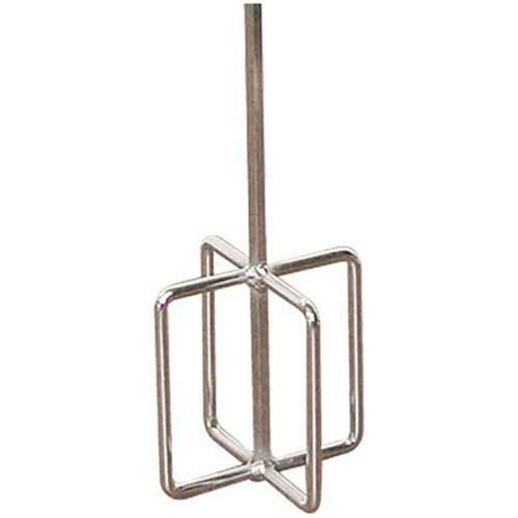 Egg Beater Drill Mixer 5"" Dia. Paddle 30"" Hex Shaft