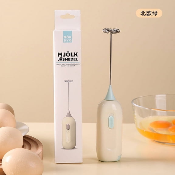 Egg Beater Handheld, Stainless Steel Rotary Handheld Beater for Kitchen, Easy Mixing for Eggs, Coffee, Milk Tea & More, Manual Beater for Home Baking & Cooking, Compact & Efficient