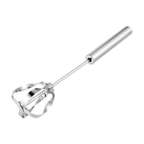 4 Pcs Egg Beater Set, Stainless Steel Hand Crank Mixer with Whisk ...