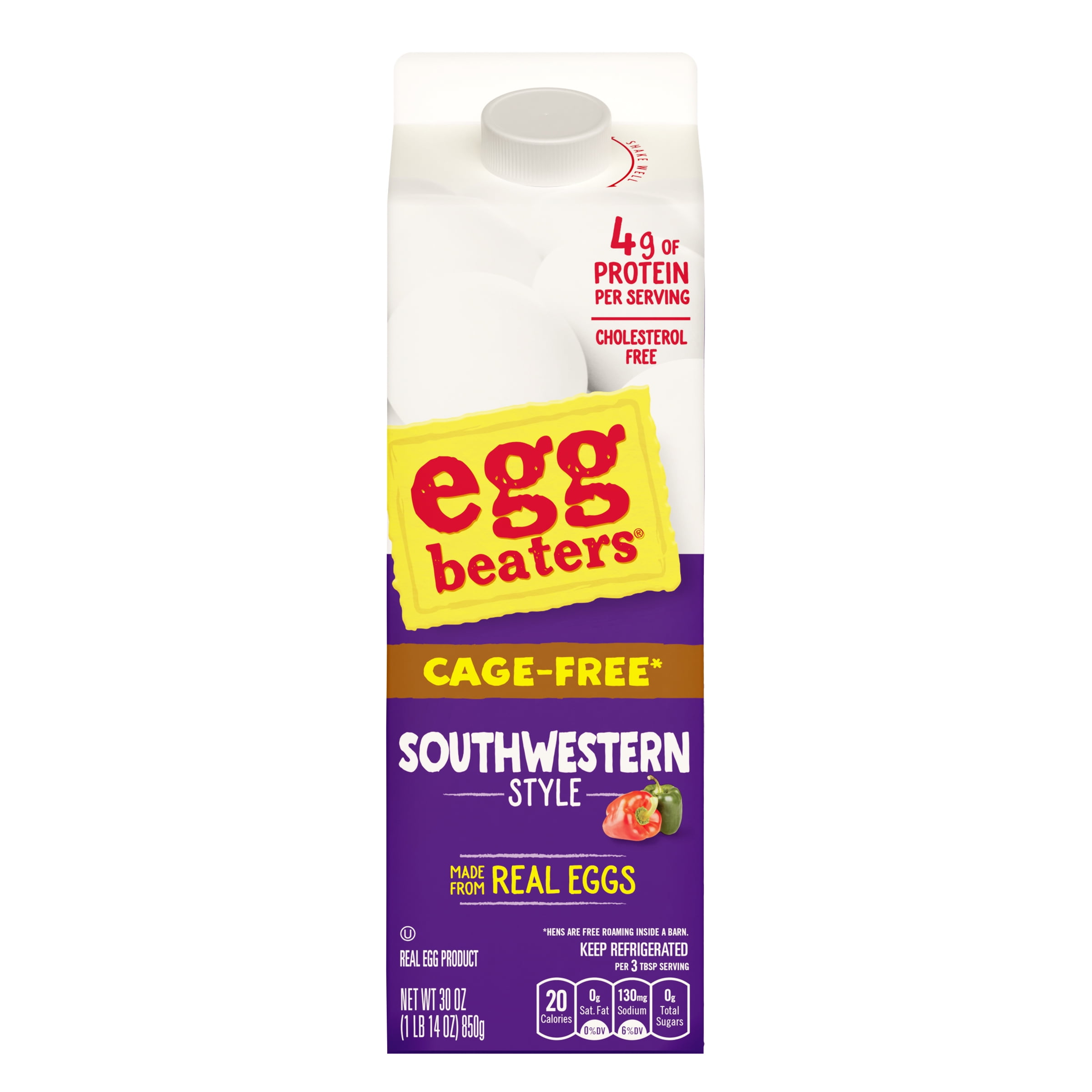 Egg Beaters Cage Free Southwestern Style Liquid Egg Whites, 30 oz