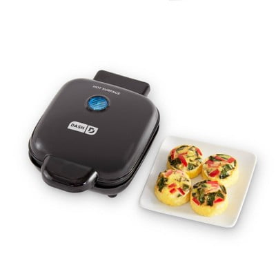 Egg Bite Maker - Aqua: 4-Egg Cooker, Electric Egg Cooker, Dishwasher-Safe Parts, 420W, Aluminum & Plastic