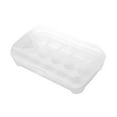 thumbnail image 1 of Egg Box 15 Grids Kitchen Refrigerator Storage Case Stackable Plastic Preservation Container, 1 of 9