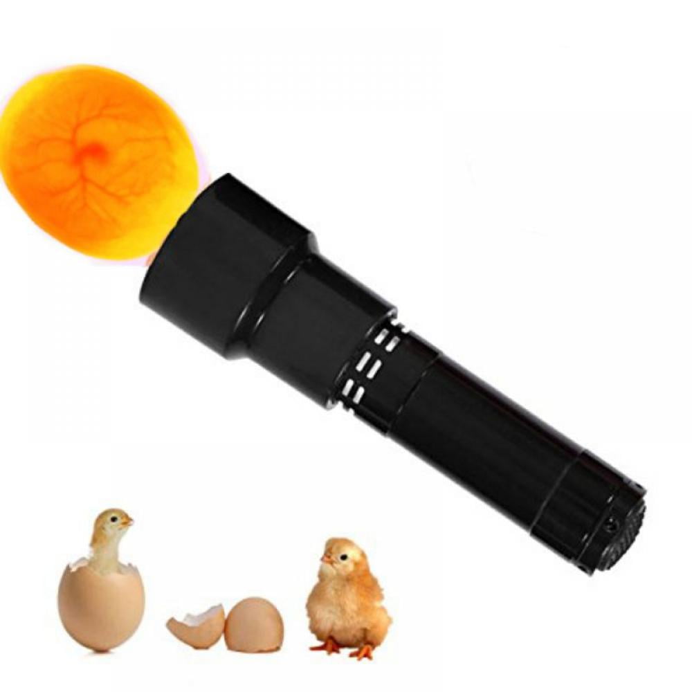 Egg Candler Tester Cool LED Light Poultry Bright Flashlight Battery