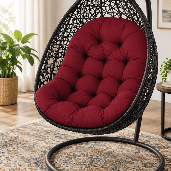 Egg Chair Cushion Outdoor Replacement Cushions Red - Walmart.com
