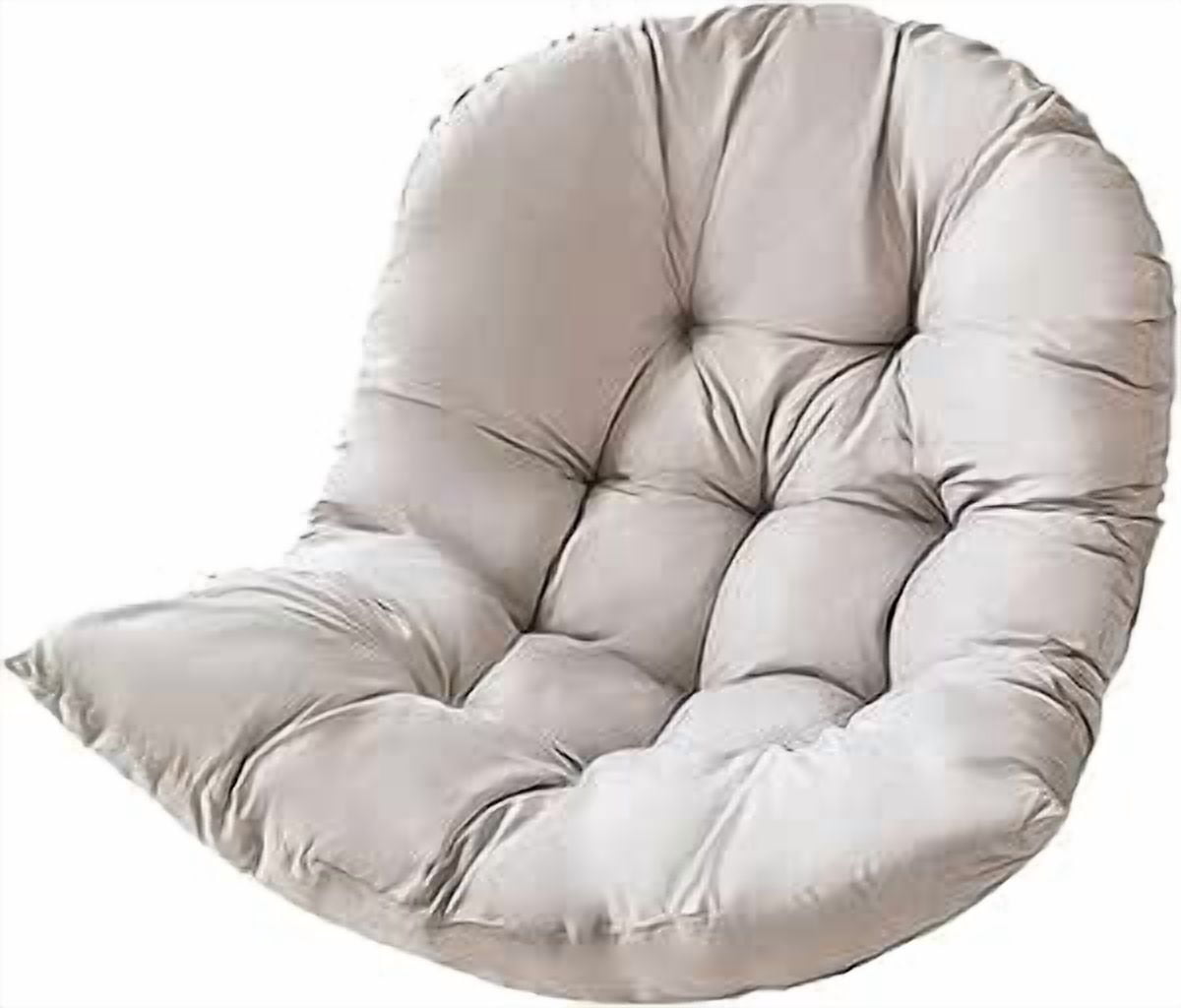 Egg Chair Outdoor Hammock Seat Cushion, Swing Hanging Chair Cushion for Indoor Outdoor Lounge Camping Yard Patio Garden Chair - Light Grey