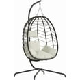 thumbnail image 1 of Egg Chair with Stand, Patio Wicker Bifanuo Hanging Chair, Hammock Swing Chair, 350LBS Capacity for Bedroom, Balcony, Garden(BR-BE), 1 of 8